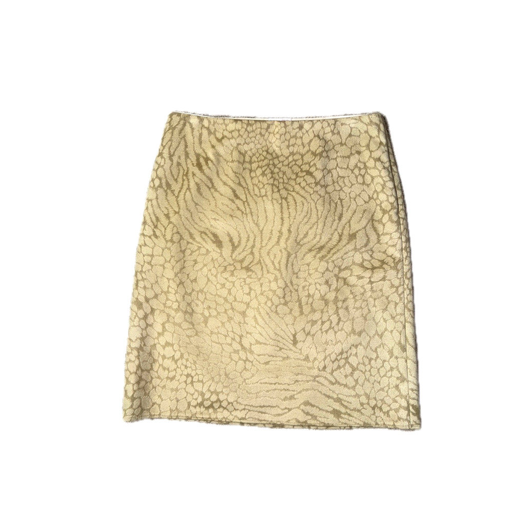 Custom Made Animal Print Skirt by Sevier Skirts Tan Short Bespoke Designer M 10